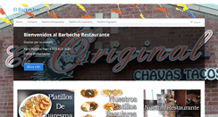 Desktop Screenshot of elbarbechorestaurante.com