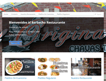 Tablet Screenshot of elbarbechorestaurante.com